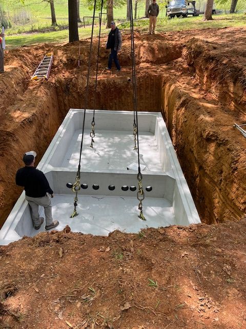 Septic Installation for Barnes Backhoe & Grading in Taylorsville, NC