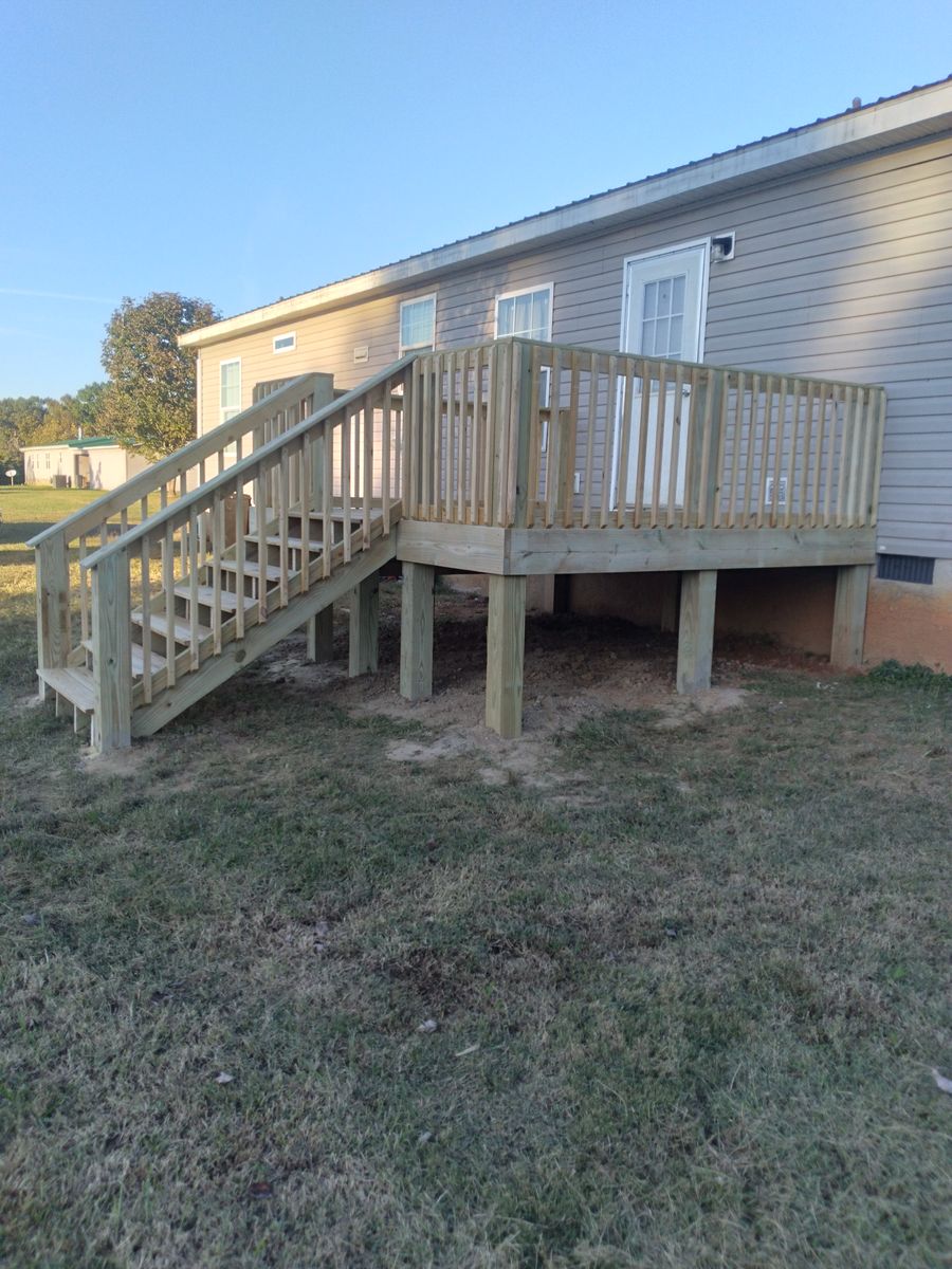 Deck Installation for The Handyman Viking in Dandridge, TN