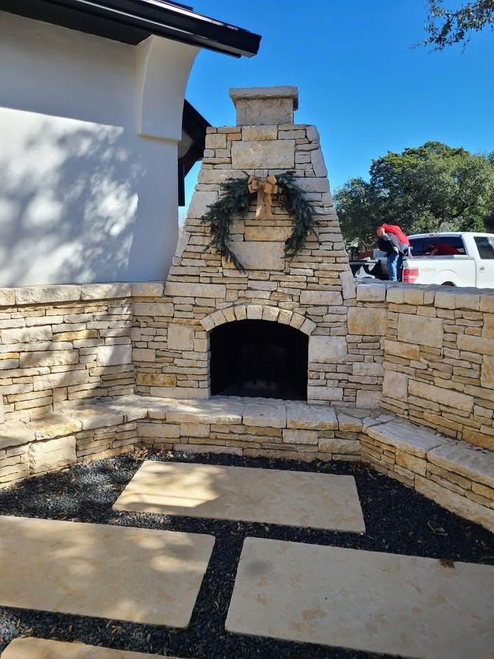 Flagstone Patios for Delarosa Masonry in San Antonio, TX