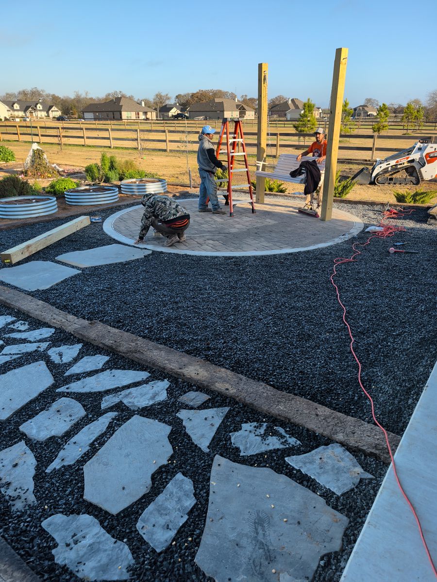 Hardscape Installation for Brazos Valley Greenscapes in College Station, TX
