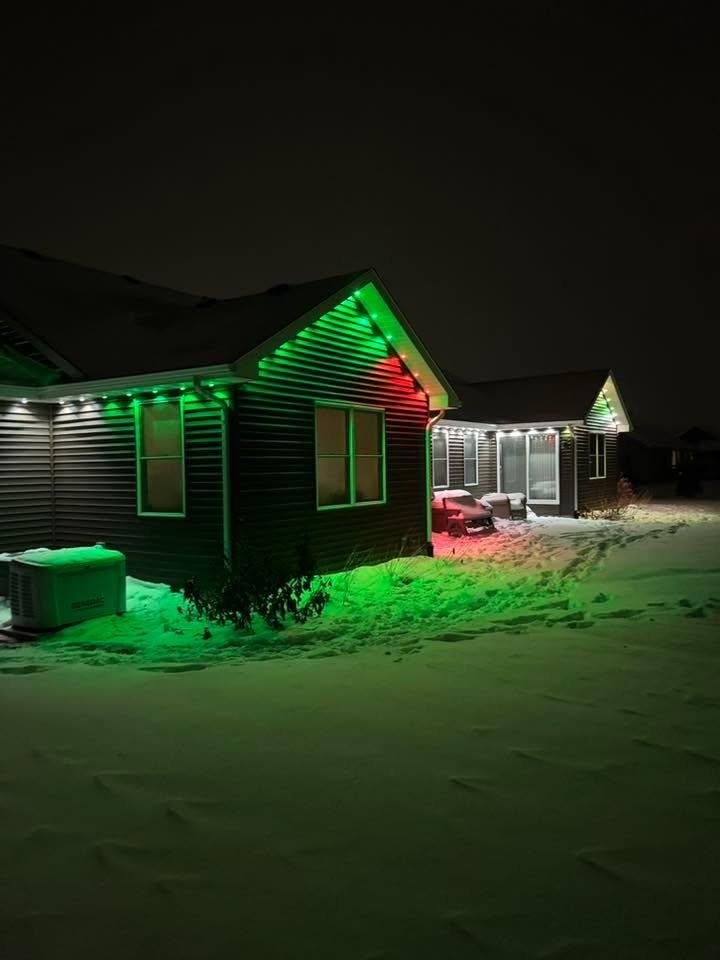 Permanent Outdoor Lighting for Risner Construction in De Motte, IN