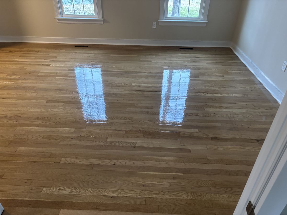 Refinishing hardwood flooring for Jason Tench Flooring LLC in Richmond, VA