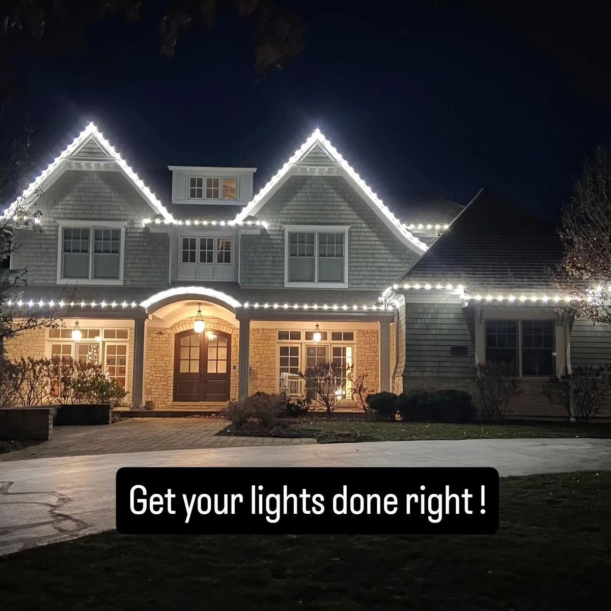 Holiday Lighting for Fence Medic in Arlington Heights, IL