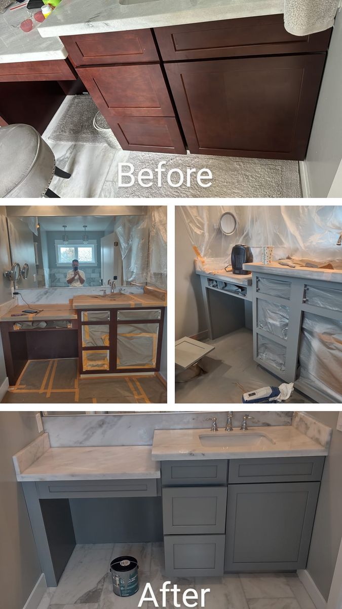 Kitchen and Cabinet Refinishing for West Coast Painting in Running Springs, CA