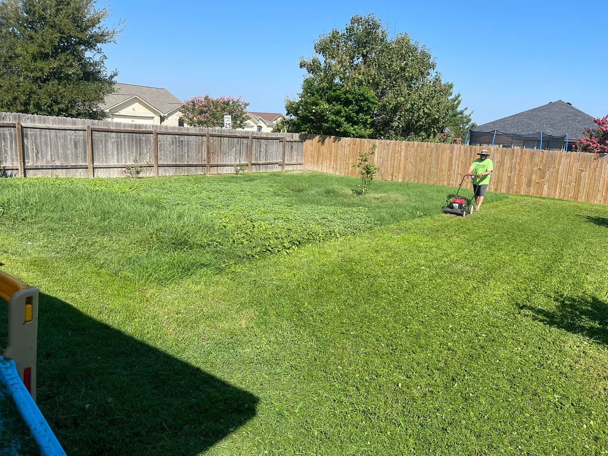 Lawn maintenance for CrossCut in Kempner, TX