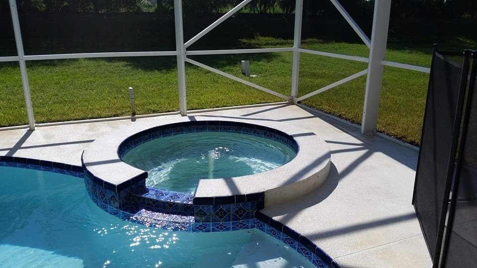 Pool Deck and Pool Cage Cleaning for BLUE STREAM ROOF CLEANING & PRESSURE WASHING  in Tampa, FL