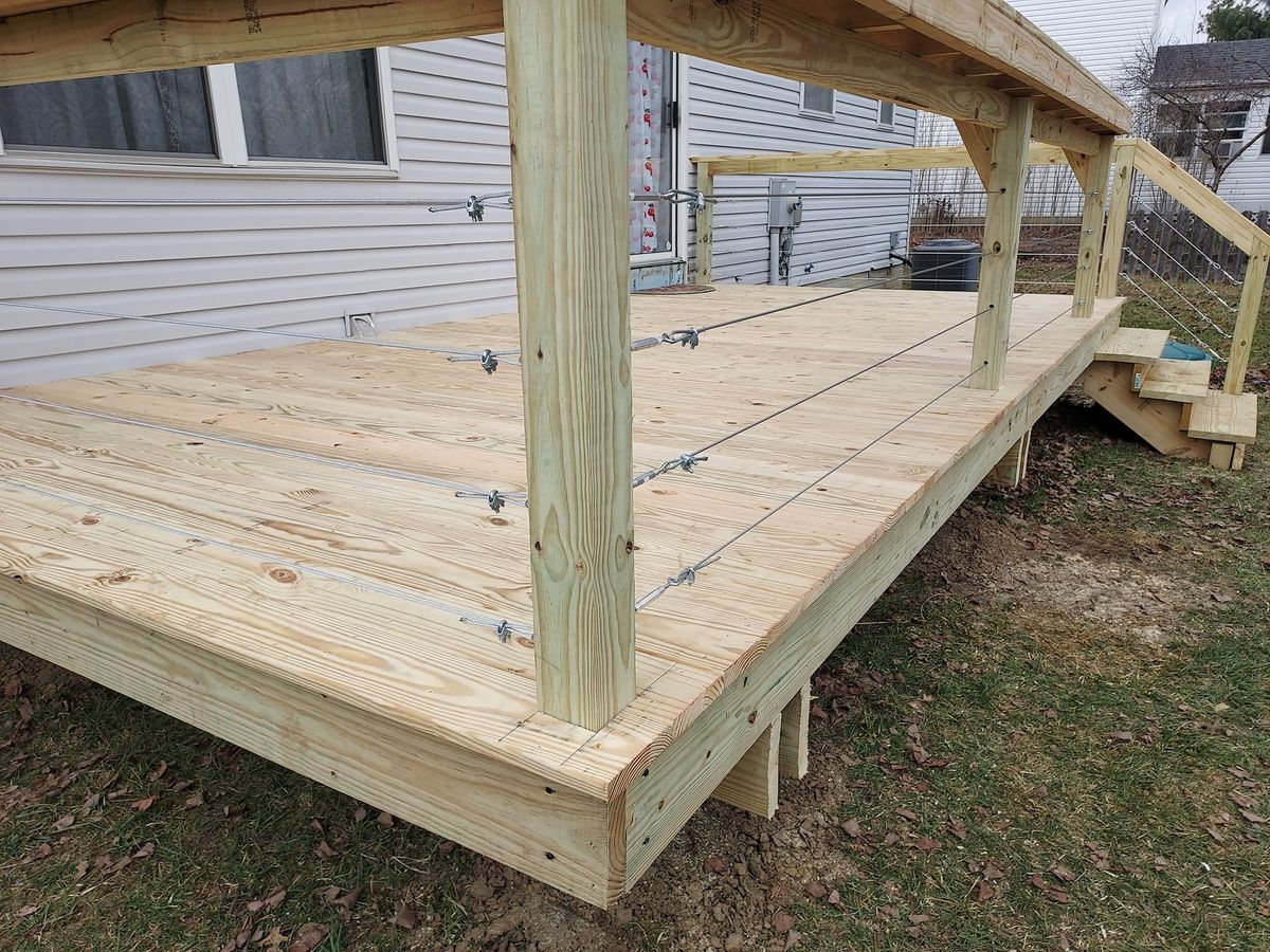 Carpentry for Xtreme landscaping LLC in Cambridge, OH