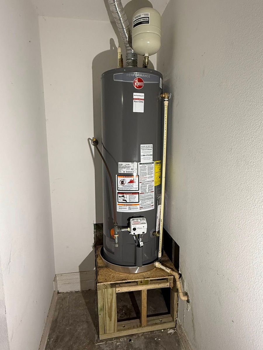 Gas Water Heater Replacement & Installation for HW Plumbing LLC in Sumter County, FL