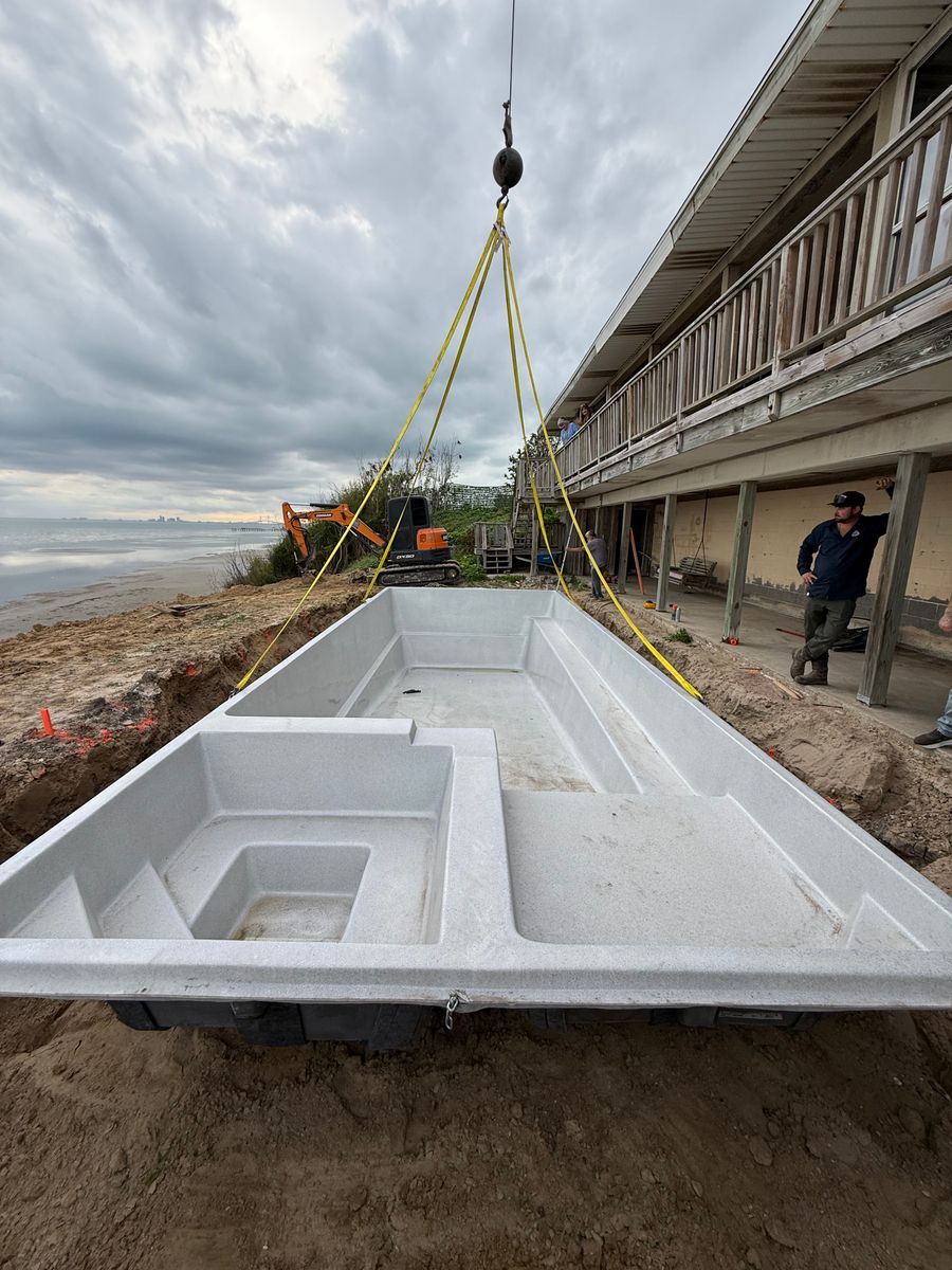 Fiberglass Pool Shells by Liberty Pools for Kinetic Pools in Corpus Christi, TX