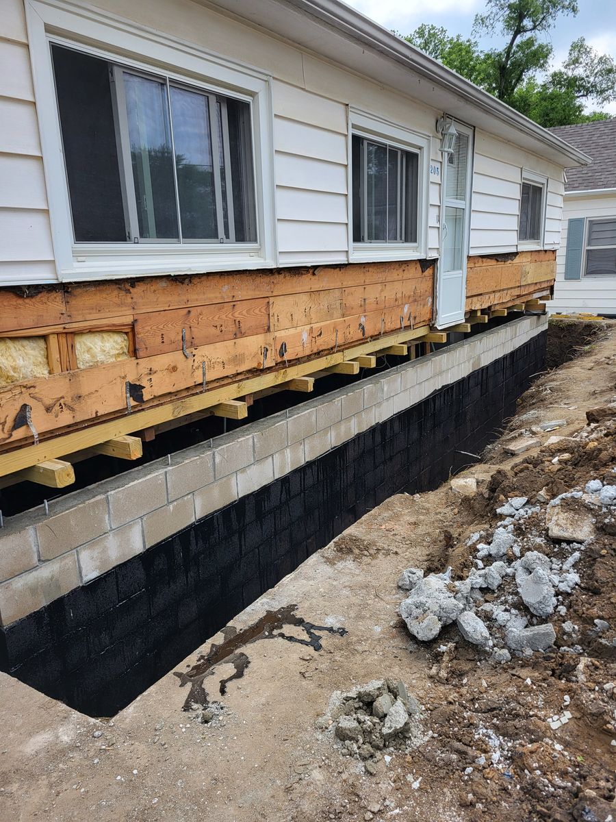 Foundation Replacement for JOE'Z Carpentry & Remodeling in Saint Marys, KS