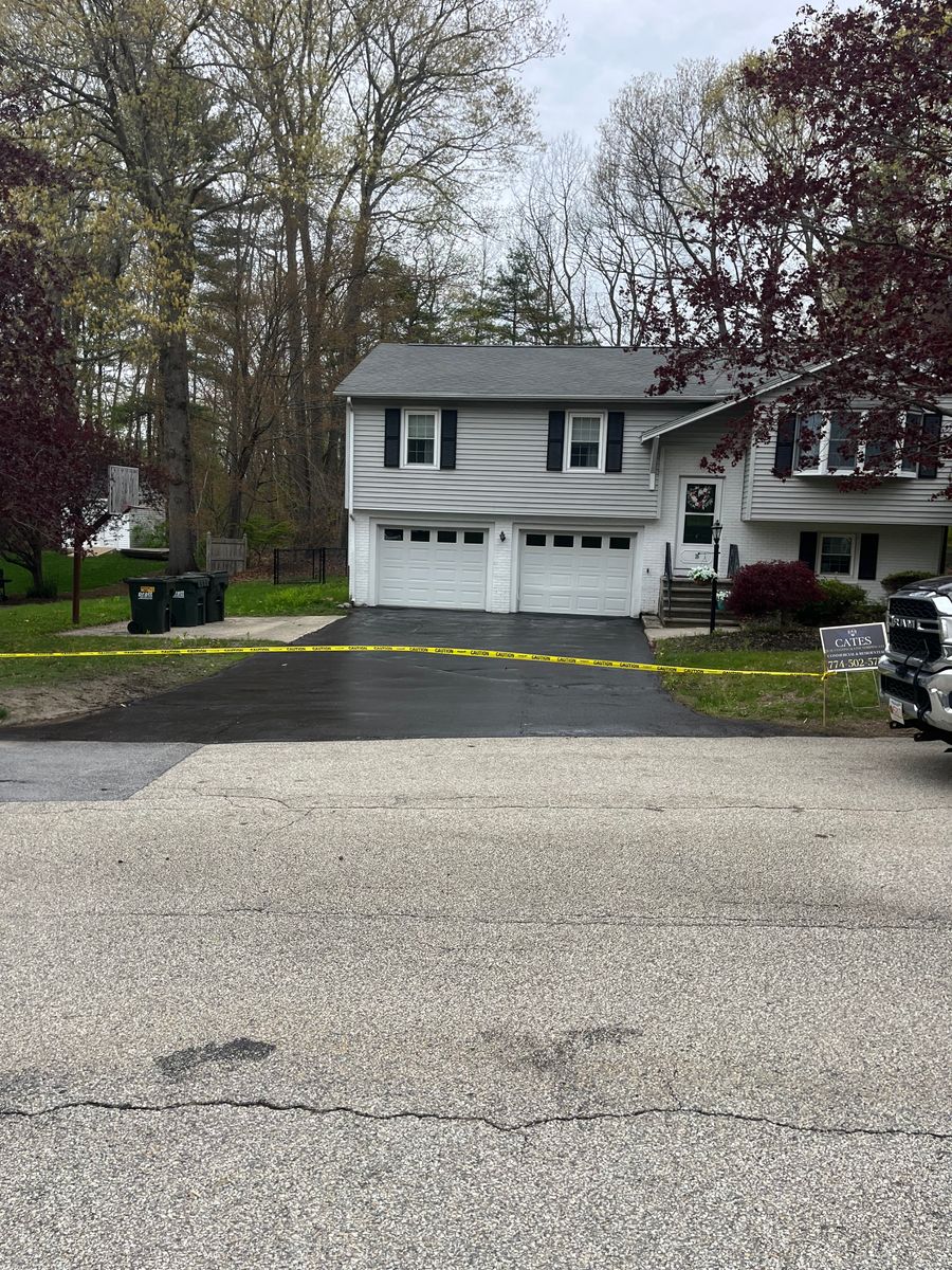 Patching for Cates Sealcoating and Striping in Charlton, MA