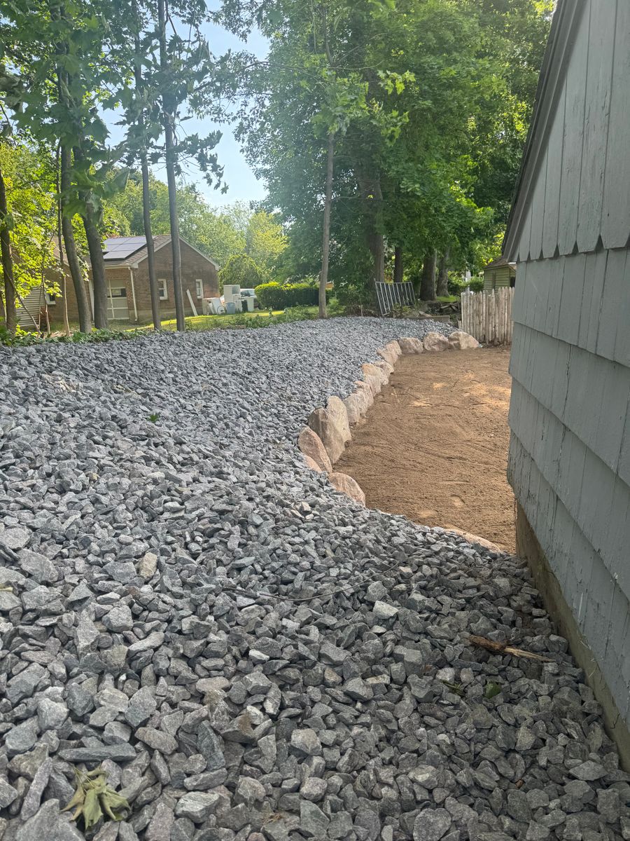 Retaining Wall Construction for Lennon Land Management in Suffield, CT