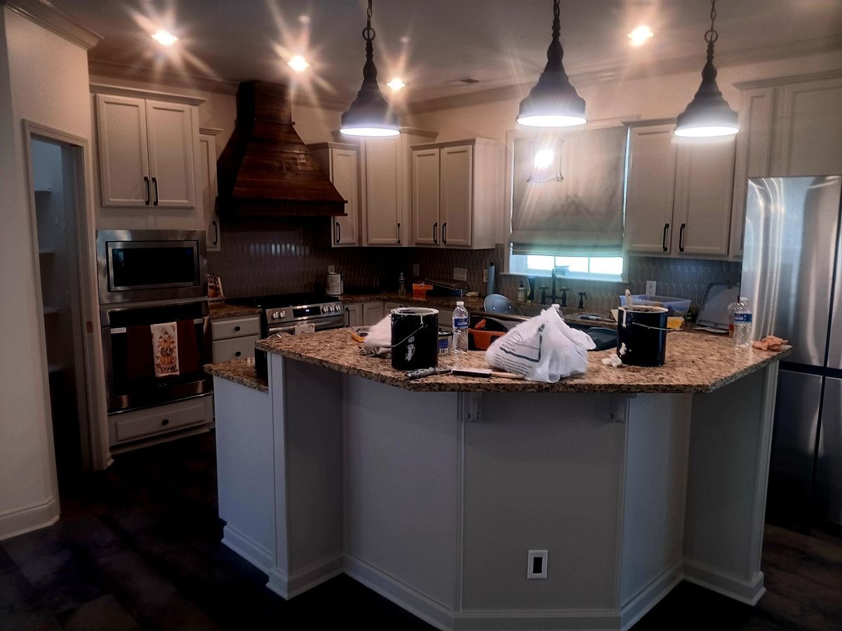 Kitchen and Cabinet Refinishing for Hollier's Painting in Lafayette, LA