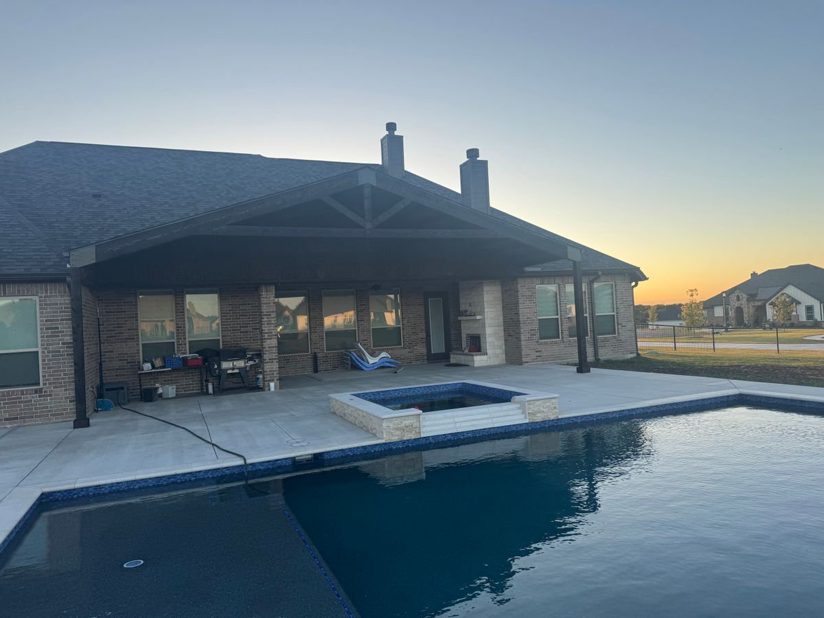 Custom Pool Design for Black Diamond Custom Pools LLC in Azle, TX