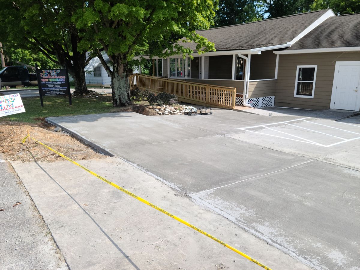 Concrete Slab Construction for AXC LLC in Knoxville, TN