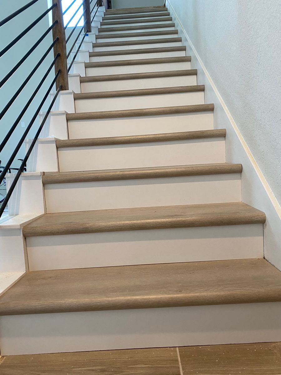 Vinyl stairs for Luxury Flooring in San Antonio, TX