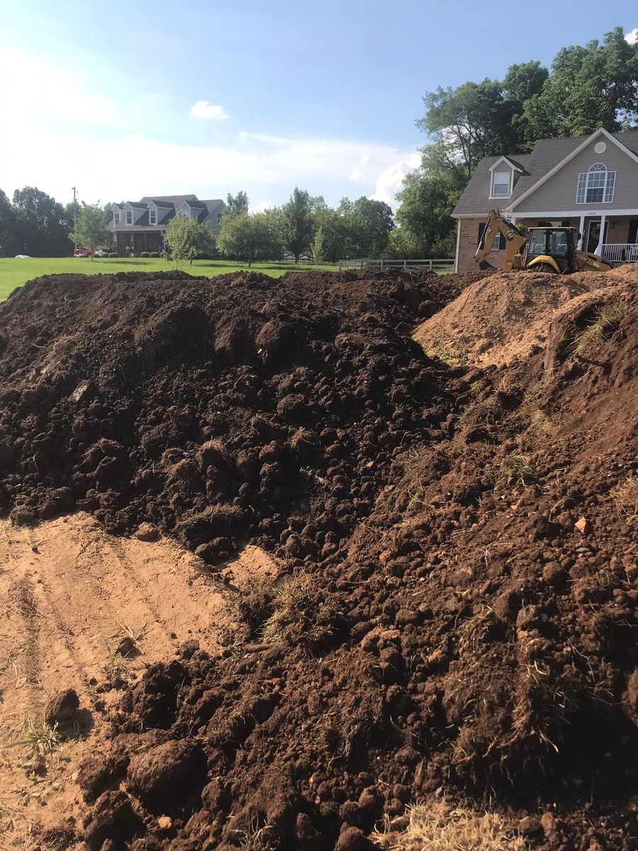 Site Preparation for J&G Trucking Excavating & Hauling in Nashville, TN