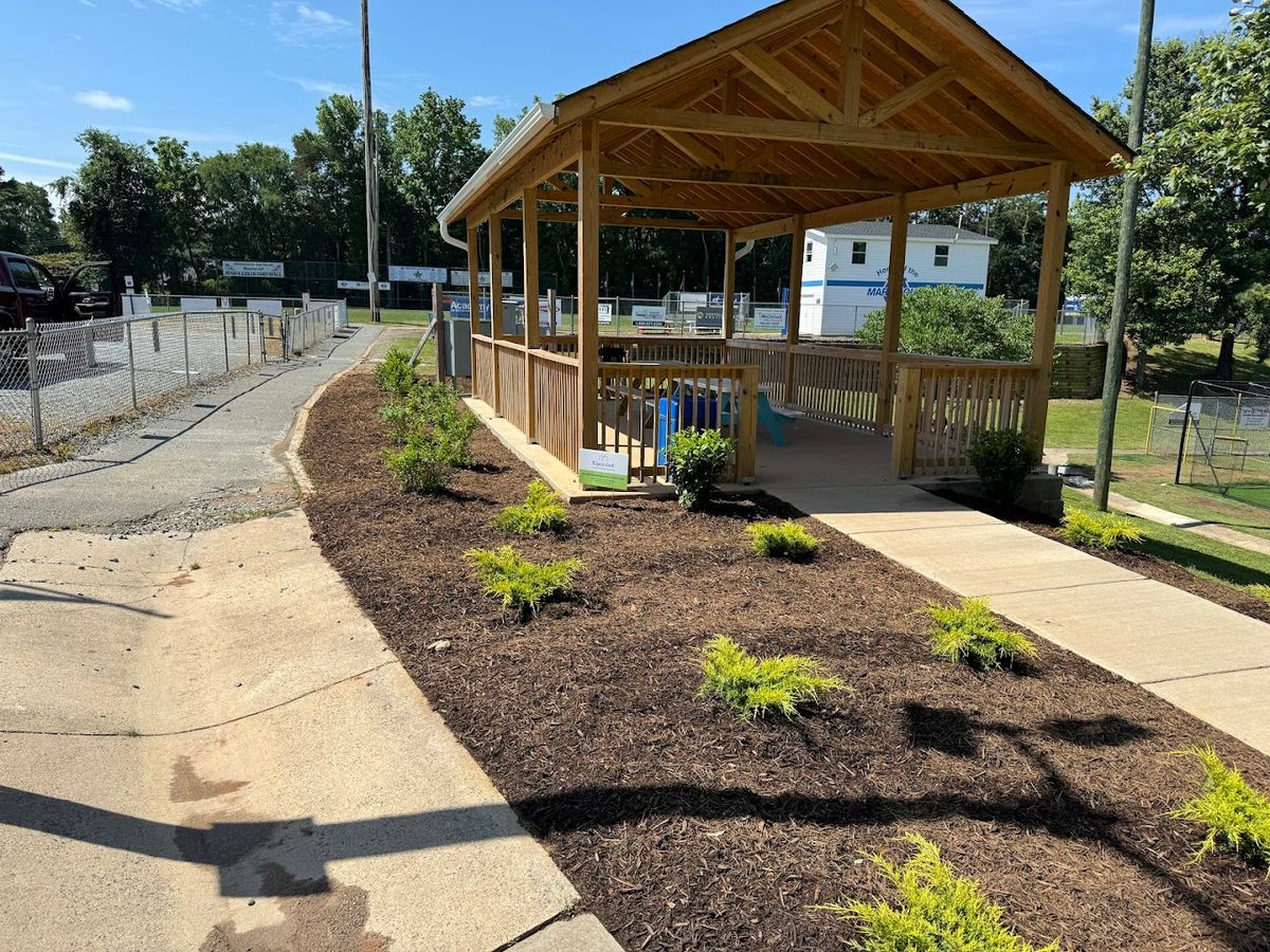 Landscape Installation for Upcycled Landscape and Design in Charlotte, NC