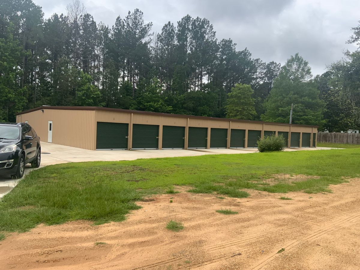 Storage facilities for Broadway & McMullen Construction in Hattiesburg, MS