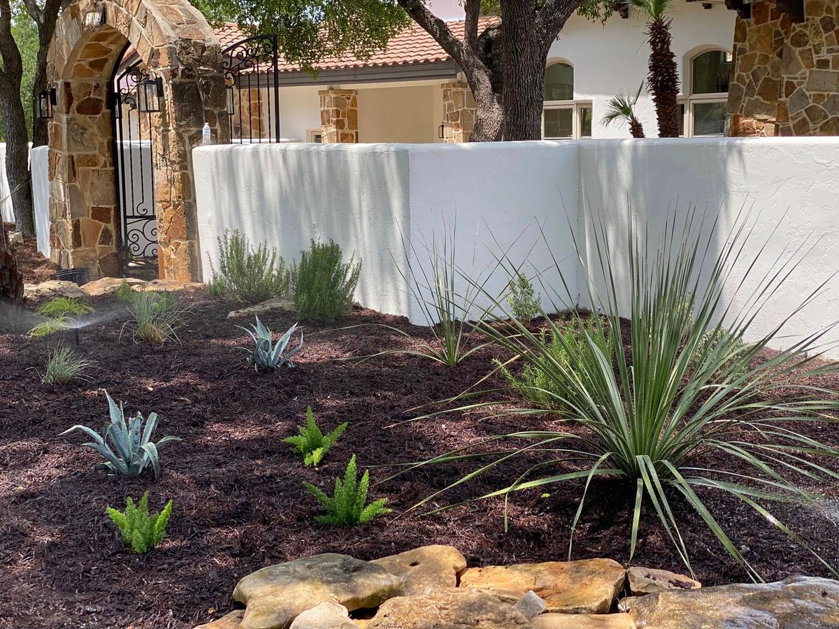 Garden Design and Installation for Robert’s Lawn & Tree Service in Austin, TX