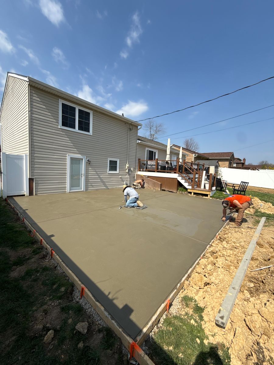 Concrete Slab Construction for Buckel Concrete in New Albany, IN