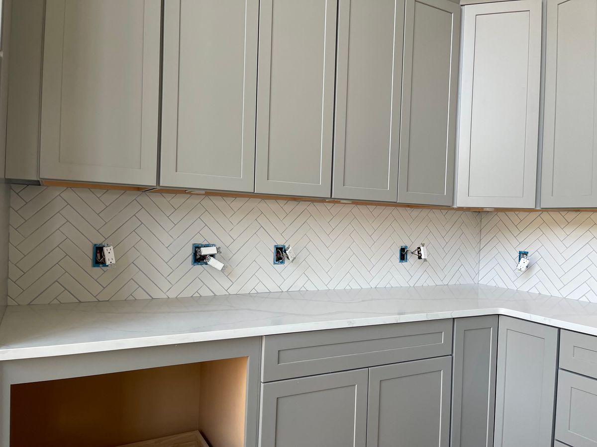 Kitchen Backsplash Installation for The Carpenter’s Touch in Fall River, MA