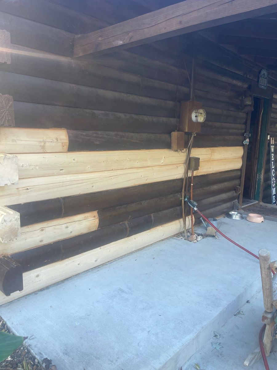 Log Replacement for Moss Construction in Longview, TX