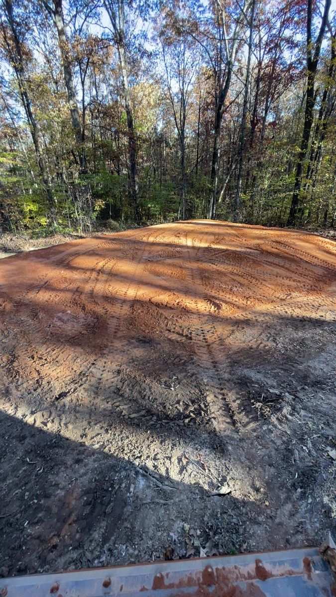 Land Grading for Maness Trucking & Excavation in Lexington, TN