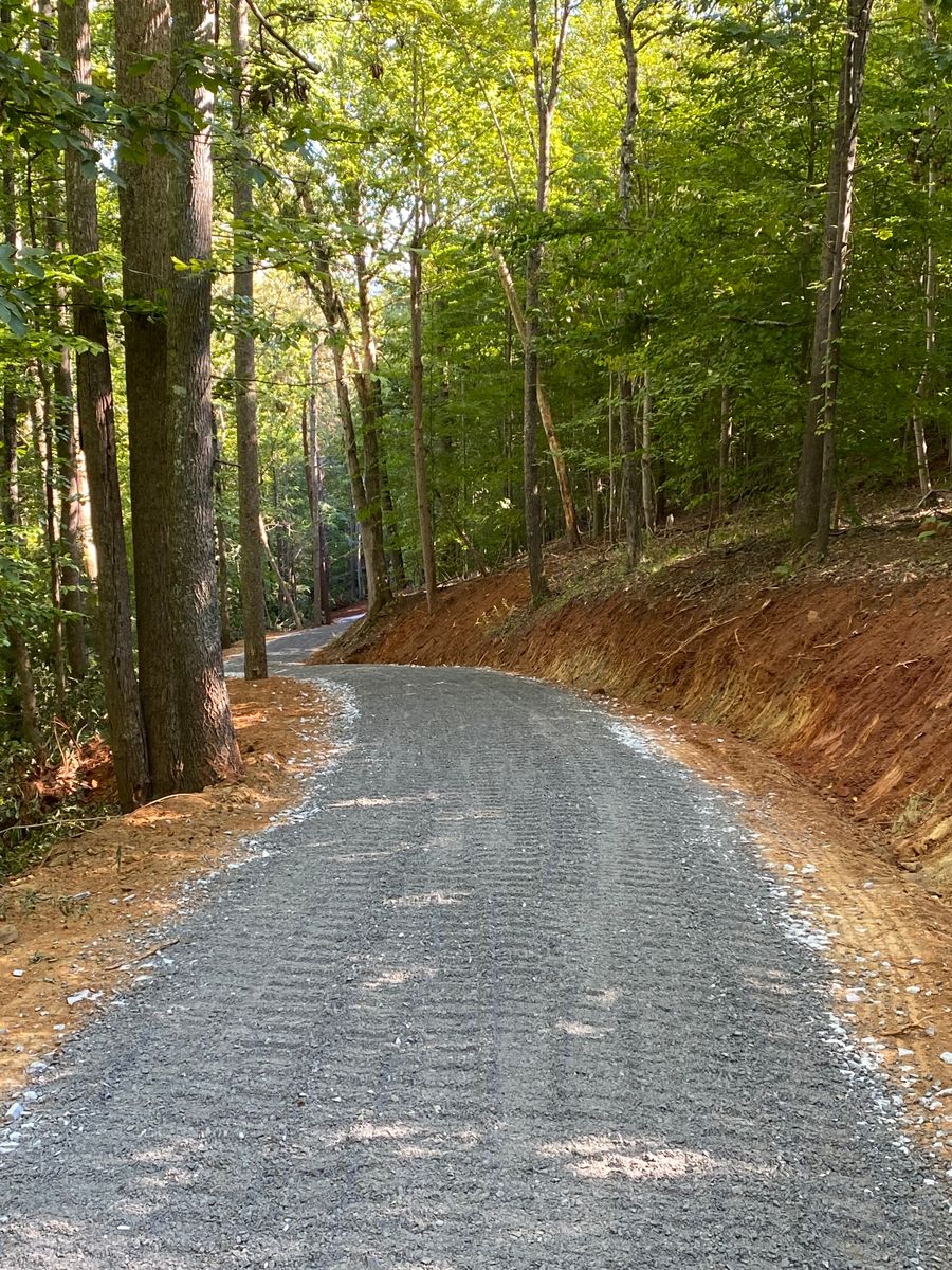 Road work for Lanier Excavating LLC in Bedford County, VA