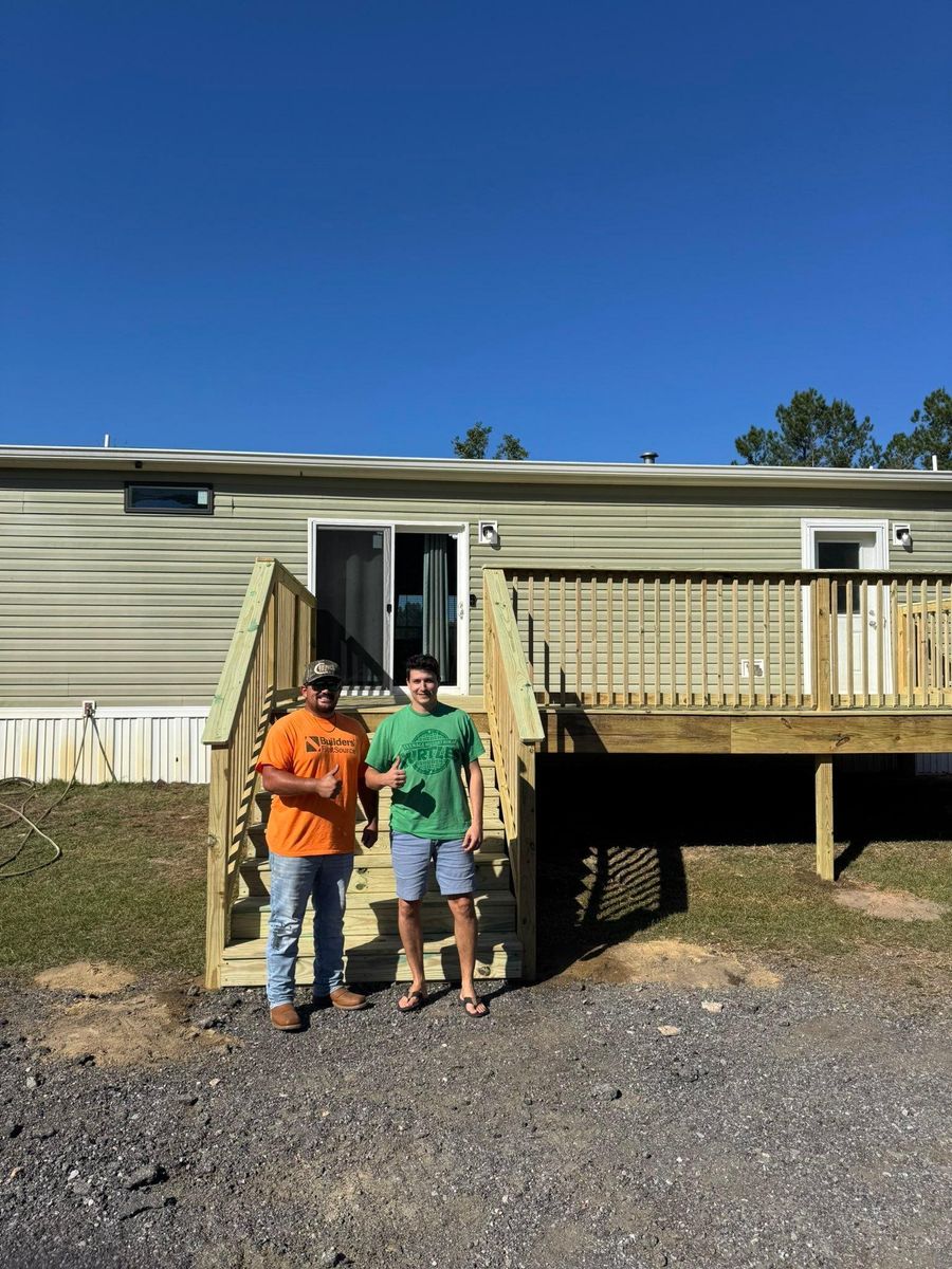 Deck and Patio Installation for C&G Fencing and Outdoor Services in Pensacola, FL