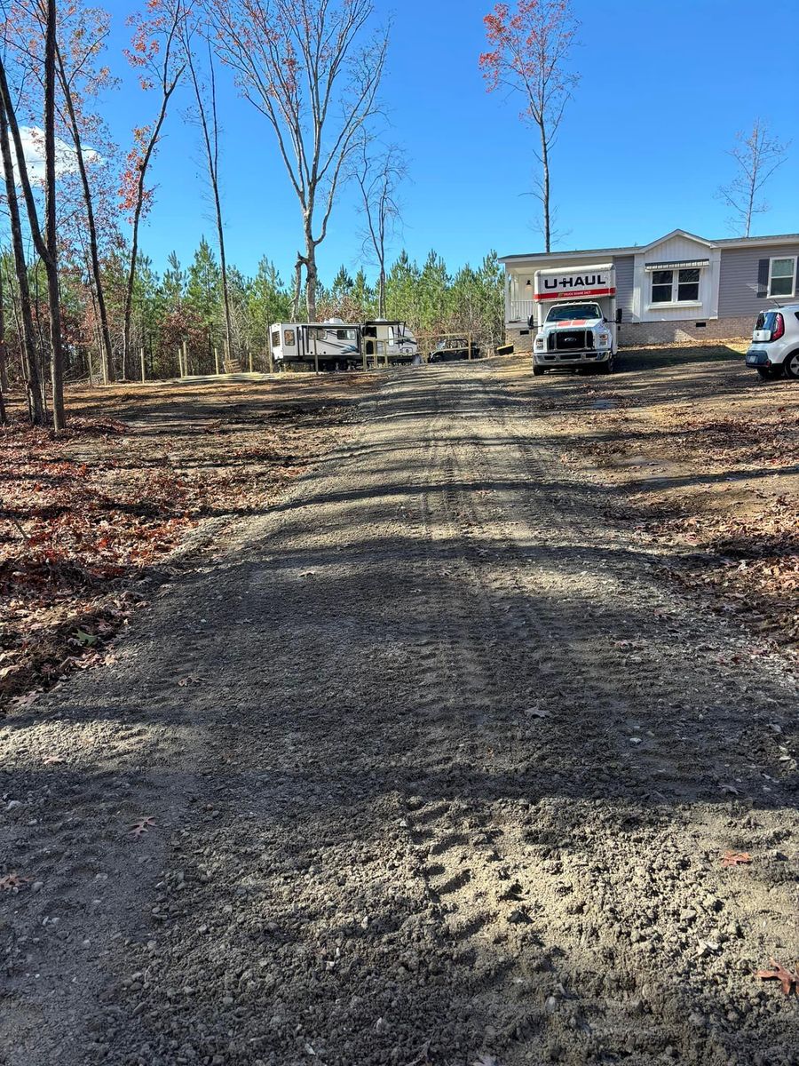 Driveway Construction for TD Dirtworks in Tracy City, TN