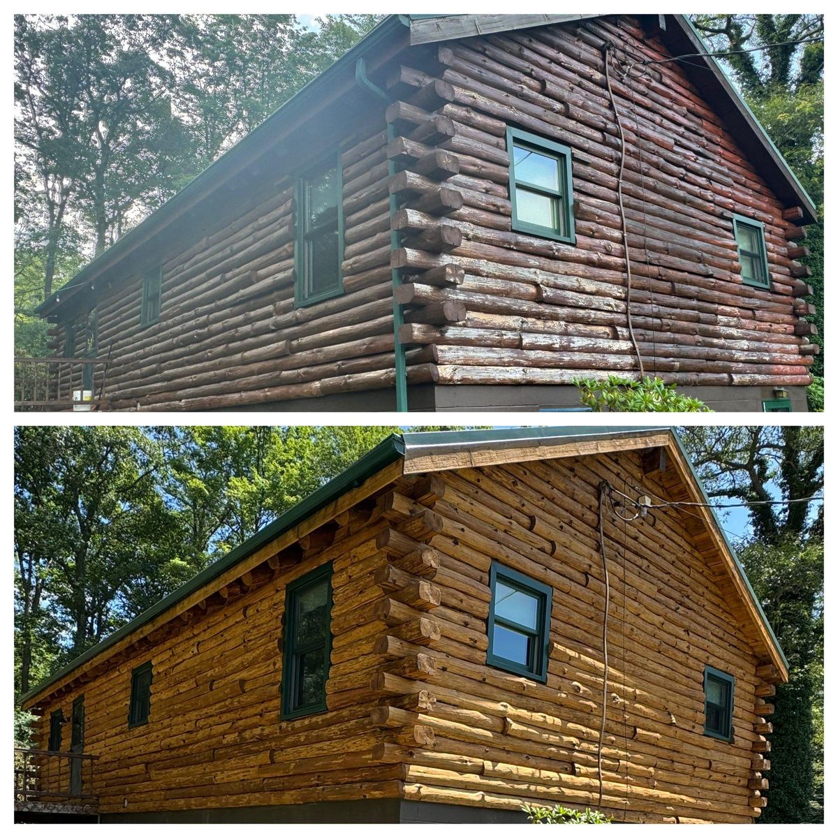 Wash & Stain for Artisan Log USA in Pittsburgh, PA