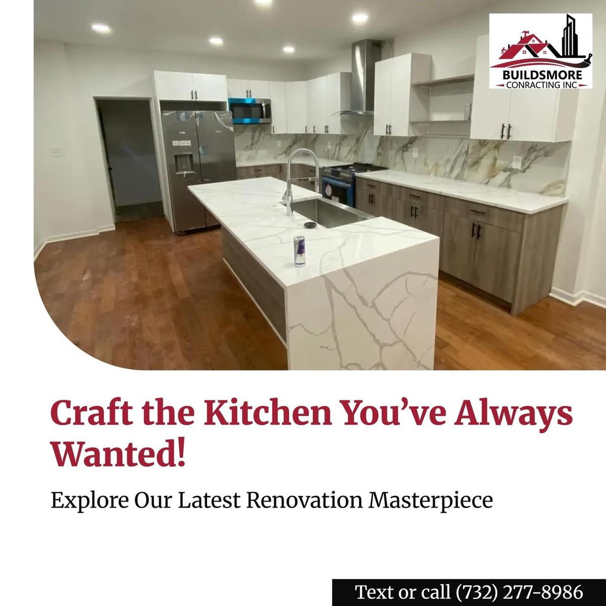 Kitchen Renovation for Buildsmore Contracting Inc in East Windsor Township, NJ