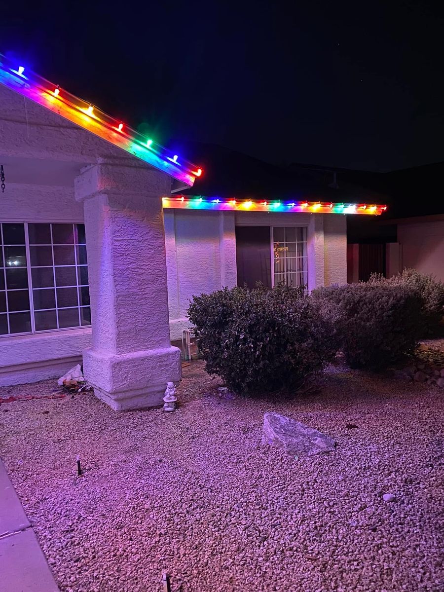 Christmas Light Installation for American Dream Landscape Company in Surprise, AZ