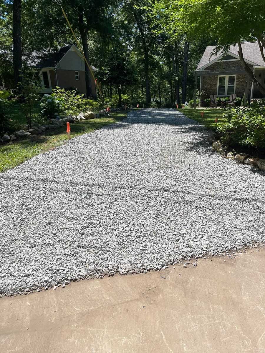 Driveway Repairs and Gravel Work for Greenwood Lawn & Landscaping LLC in Talladega, Alabama