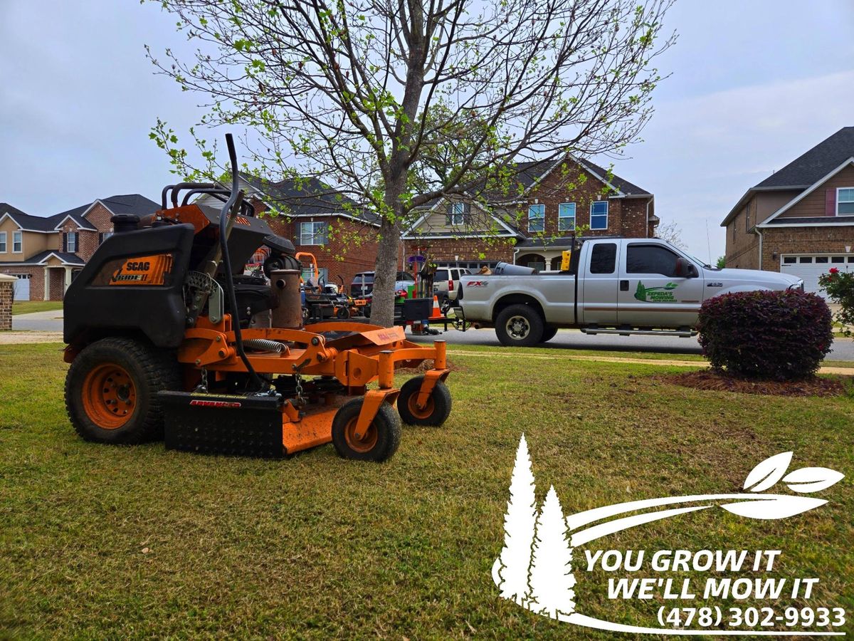 Mini skid steer for Zepeda's Mowing in Fort Valley, GA