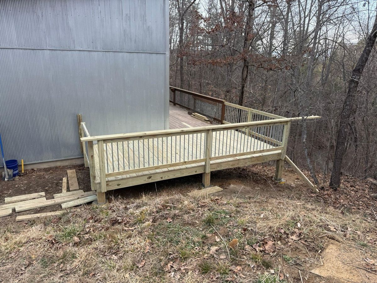 Deck & Patio Installation for Redwood Construction in Asheville, NC