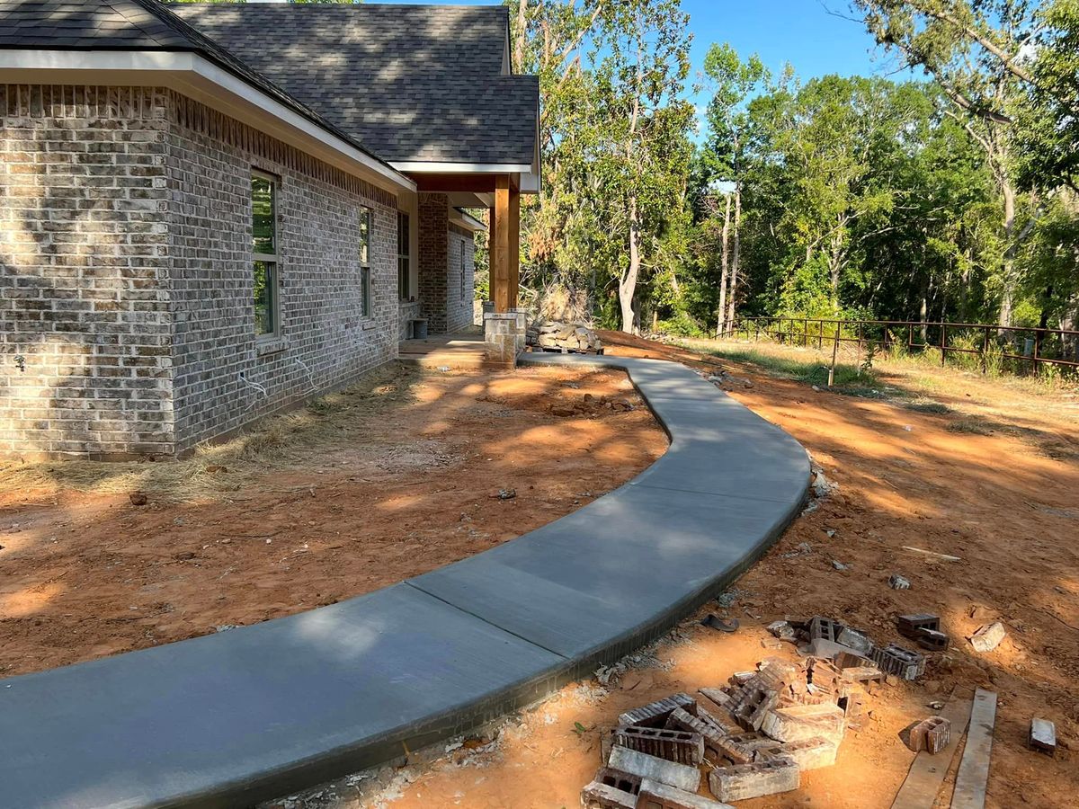 Sidewalk Installation for Phillips Concrete Construction in Rice, TX