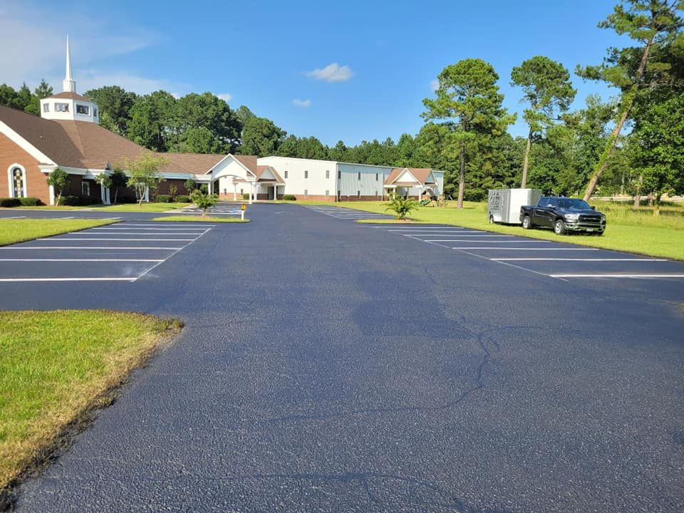 Parking Lot Stripping for Southeast Sealing & Striping in Bladenboro, NC