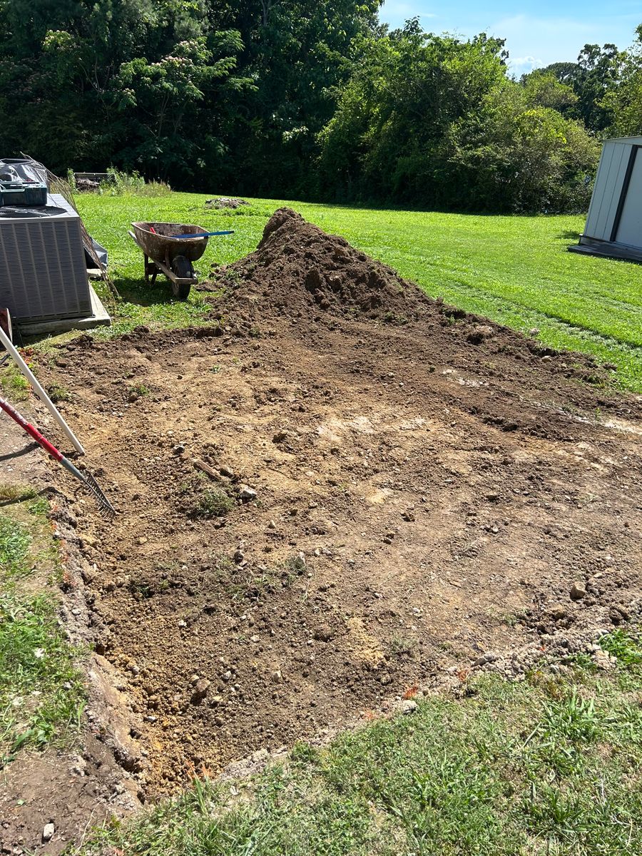 Grading and Leveling for F.C. White’s Excavation & Drain Cleaning in Huntingdon, TN