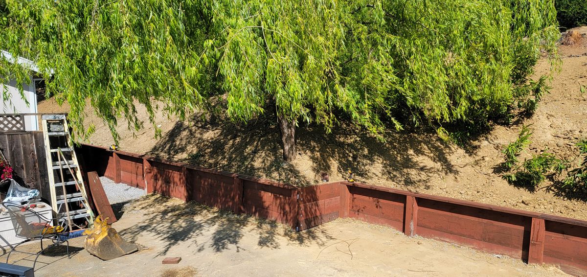 Retaining walls for Ren Levine Construction in Novato, CA