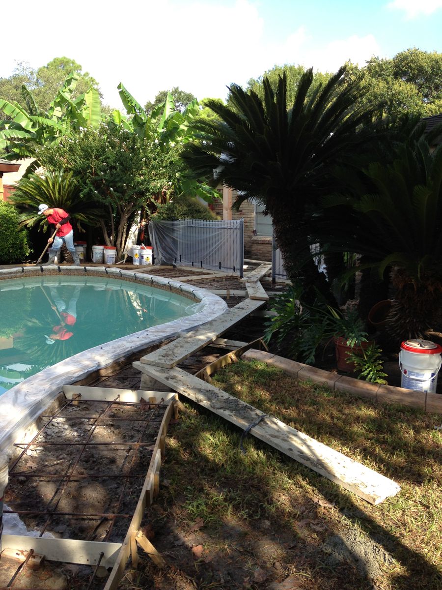 Pool Remodels for Texas Curb N Borders in Houston, TX