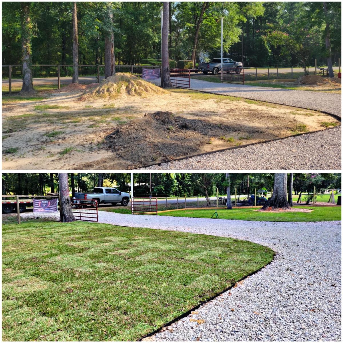 Sod Installation for JT’s Landscaping in Tyler County, TX