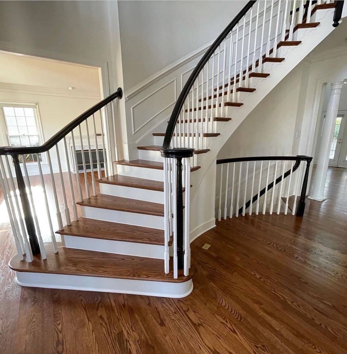 Stairs installation & handrails for Alpha Flooring & Painting Services. in Centennial, CO