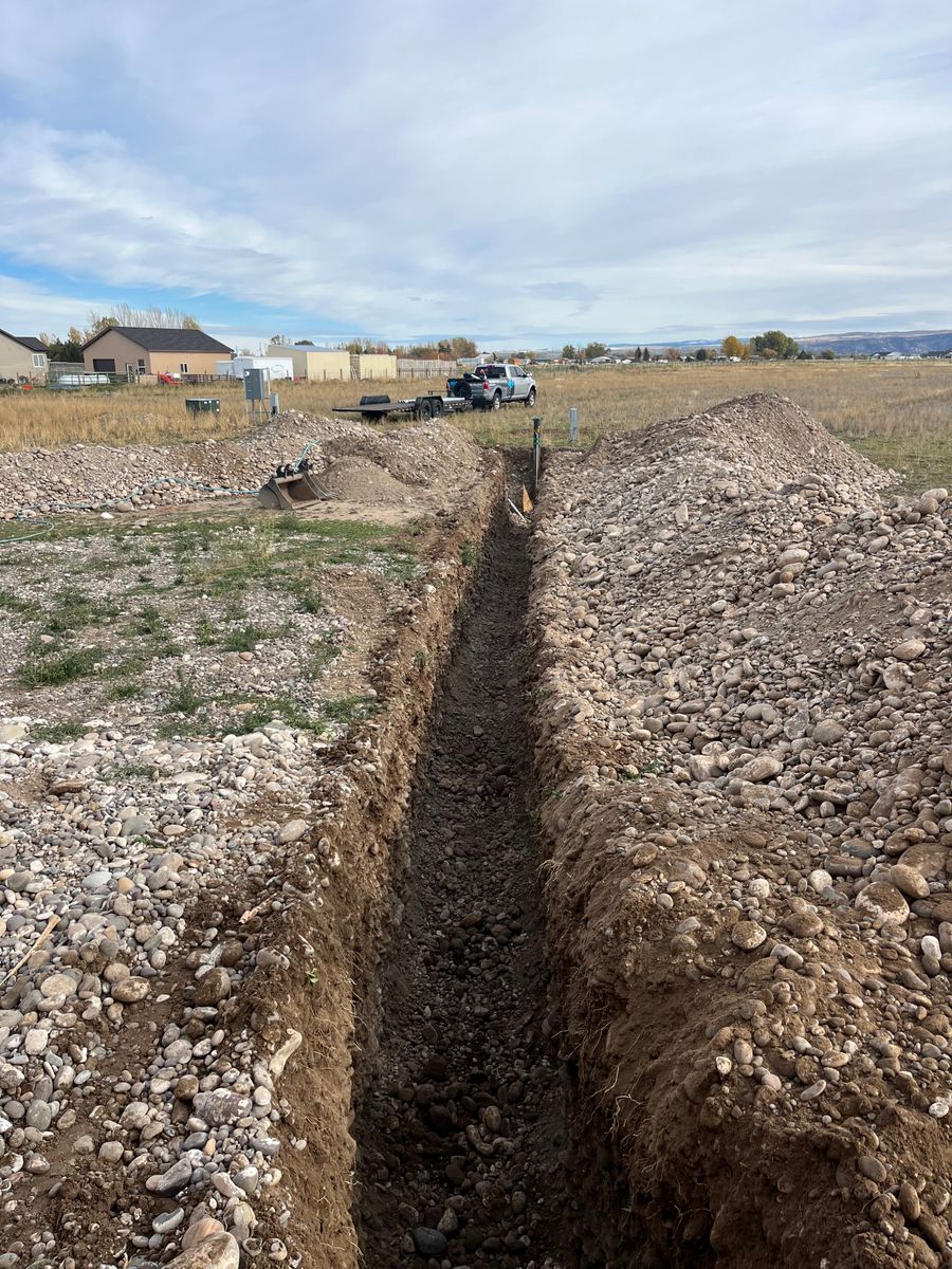 Ditch work/culvert installation for SilverStone Excavation in Rigby, ID