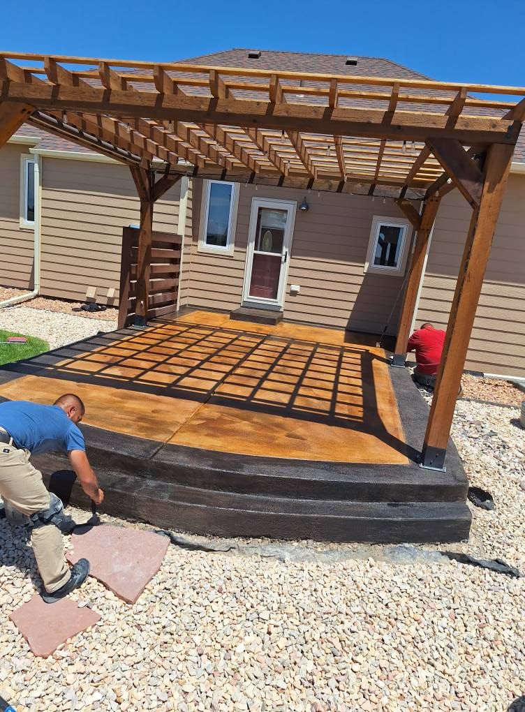 Patio Design & Installation for Rising Force Concrete Contractors LLC in Cheyenne, WY