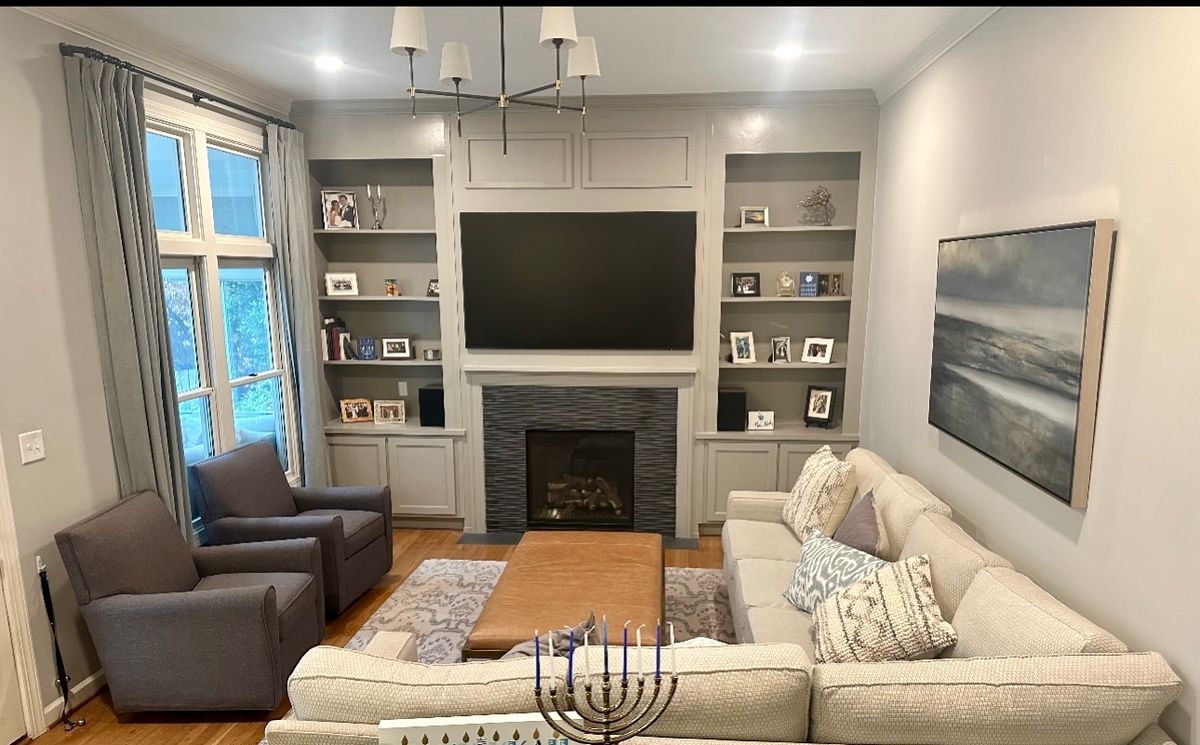 Custom built ins and entertainment for Chesapeake Solutions in Pasadena, MD
