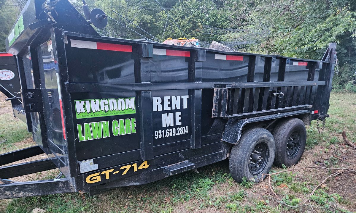 Dumpster Rental and Junk Removal for Kingdom Lawn Care  in Shelbyville, TN