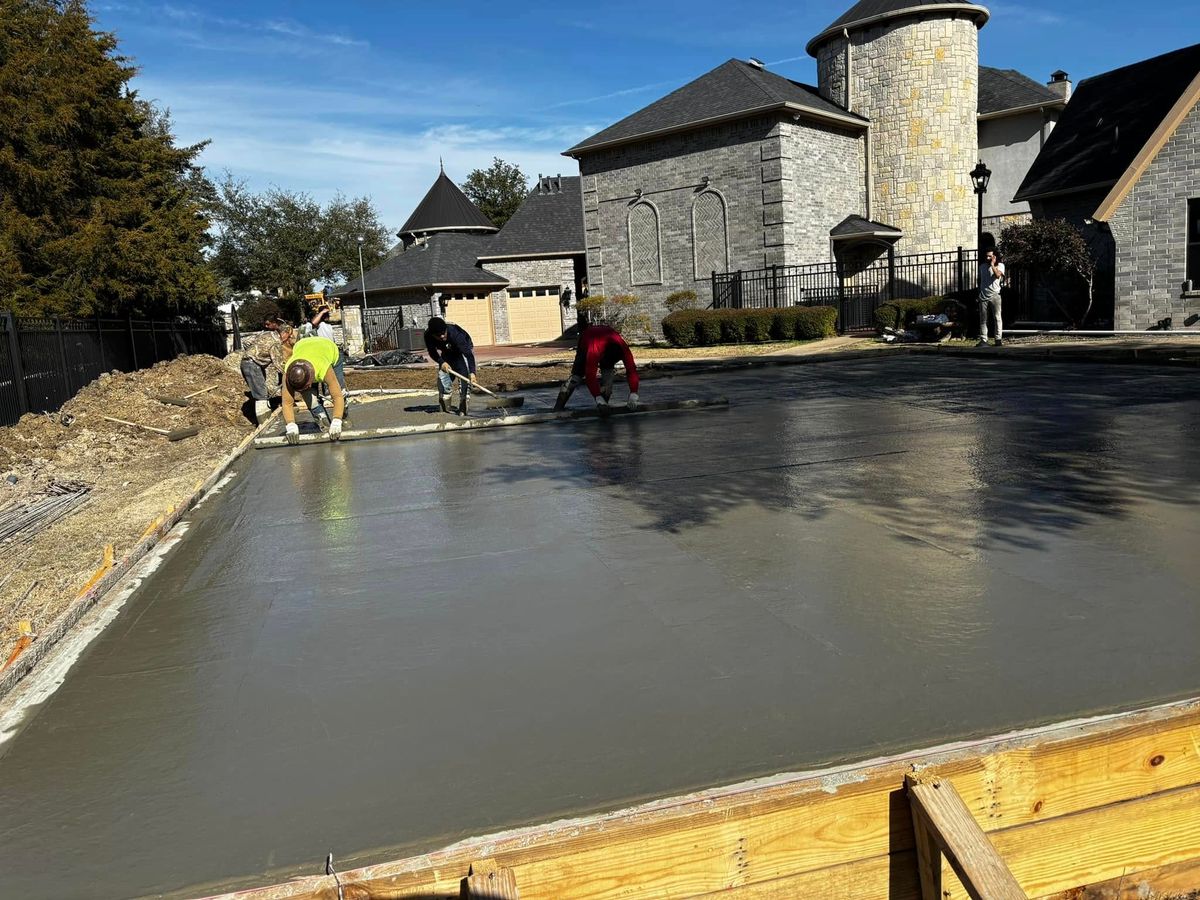 Concrete for Maldonado's Concrete Construction in Dallas, TX