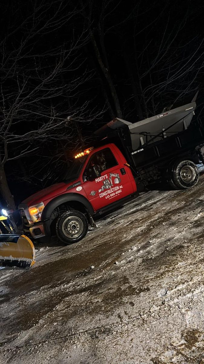 Snow Removal for Marty’s Construction INC in Hubbardston, MA